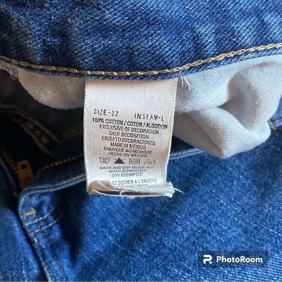 Tommy Hilfiger Boyfriend Jeans Distressed Blue 12 Long - Picture 4 of 8